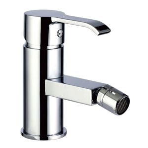 grifo monomando para bidé / de latón cromado / de baño / con 1 orificio