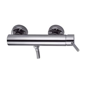 grifo monomando para ducha / de pared / de latón cromado / de baño
