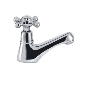 grifo monomando para lavabo / de latón cromado / de baño / con 1 orificio
