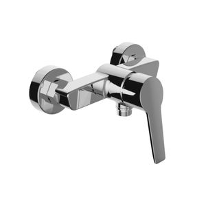 grifo monomando para ducha / de pared / de latón cromado / de baño
