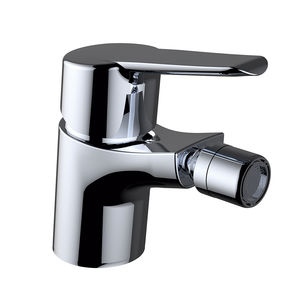 grifo monomando para bidé / de latón cromado / de baño / con 1 orificio