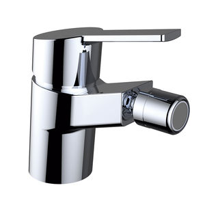 grifo monomando para bidé / de latón cromado / de baño / con 1 orificio
