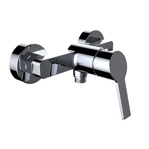 grifo monomando para ducha / de pared / de latón cromado / de baño