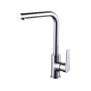 grifo monomando de latón cromado / para cocina / con 1 orificio / para hotel