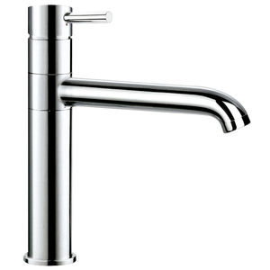 grifo monomando de latón cromado / para cocina / con 1 orificio / para hotel
