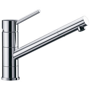 grifo monomando de latón cromado / para cocina / con 1 orificio / para hotel