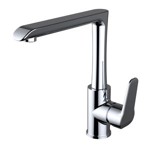 grifo monomando de latón cromado / para cocina / con 1 orificio / para hotel