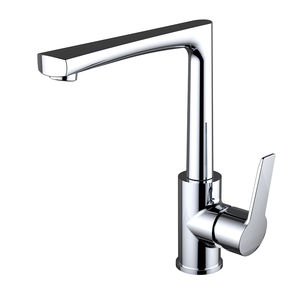 grifo monomando de latón cromado / para cocina / con 1 orificio / para hotel