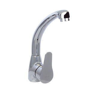 grifo monomando de latón cromado / para cocina / con 1 orificio / para hotel