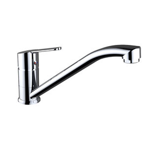 grifo monomando de latón cromado / para cocina / con 1 orificio / para hotel