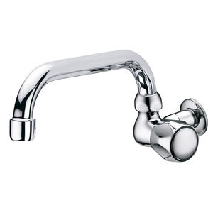 grifo monomando de pared / de latón cromado / para cocina / con 1 orificio