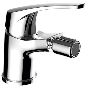 grifo monomando para bidé / de latón cromado / de baño / con 1 orificio