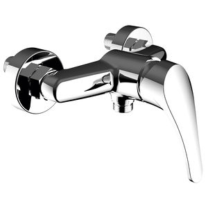 grifo monomando para ducha / de pared / de latón cromado / de baño