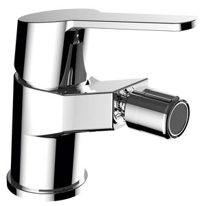 grifo monomando para bidé / de latón cromado / de baño / con 1 orificio