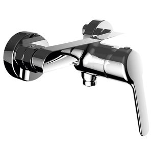 grifo monomando para ducha / de pared / de latón cromado / de baño