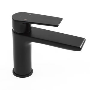 grifo monomando para lavabo / de latón / de baño / con 1 orificio