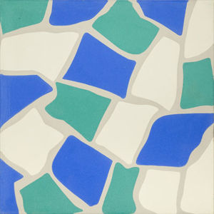 baldosa hidráulica de baño / para suelo / 20x20 cm / con motivos
