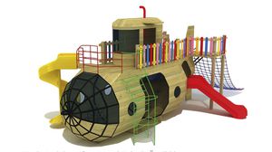 estación de juego para parque infantil / de madera