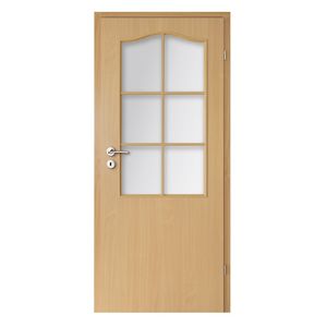puerta de interior / abatible / de MDF / de melamina