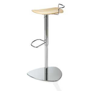 taburete de bar moderno / de acero inoxidable / de metal cromado / contract