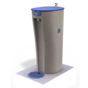 fuente para beber de exterior / de hormigón / de aluminio fundido