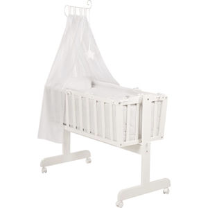 cuna mecedora / de madera / unisex