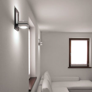 aplique moderno / de exterior / madera / LED