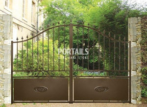 portones abatibles / de hierro / de barras / para uso residencial
