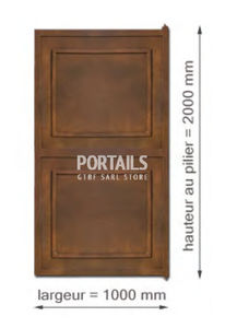 puerta para jardín de aluminio