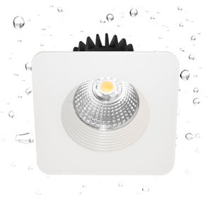downlight empotrable / LED / cuadrado / de aluminio fundido