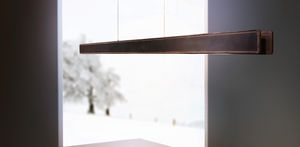 luminaria suspendida / LED / lineal / rectangular