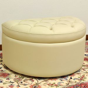 reposapiés clásico / de cuero / de tejido