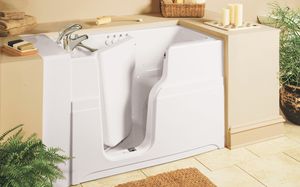 bañera independiente / de fibra acrílica / de acero / de hidroterapia