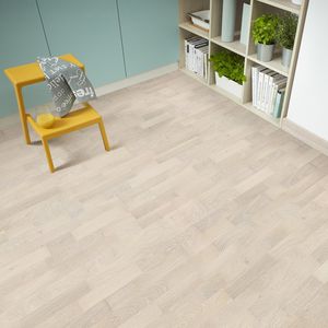 parquet multicapa / para pegar / flotante / de roble