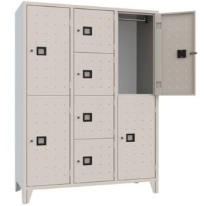 taquilla de vestuario de acero / estándar / para edificio público / para instalación deportiva