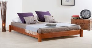 cama estándar / de matrimonio / de diseño minimalista / de madera