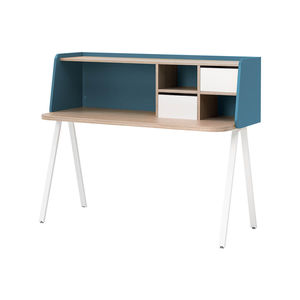 escritorio de madera / moderno / para niños / con estantes