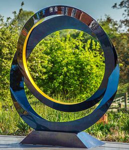 escultura de acero inoxidable / de jardín / para espacio público