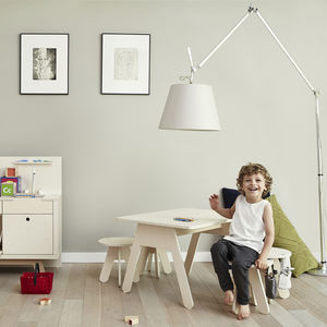 taburete moderno / de contrachapado / de abedul / infantil (unisex)