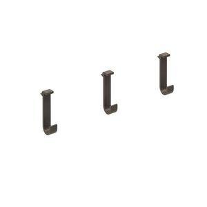 percha moderna / de aluminio / triple