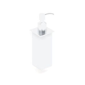 dispensador de jabón de libre instalación / de acero inoxidable / manual / líquido