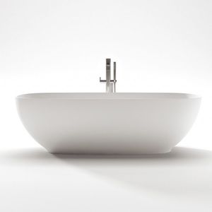 bañera independiente / ovalada / de material compuesto