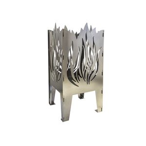 brasero de jardín de leña / de acero / moderno