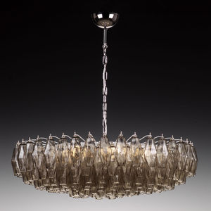 lámpara araña vintage / de cristal de Murano / LED / hecha a mano