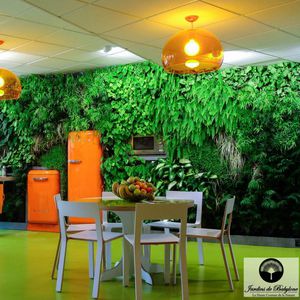 muro vegetal estabilizado / de panel modular / biológico / de interior