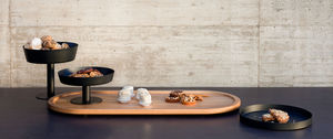 expositor en encimera / para alimentos / de roble / de metal