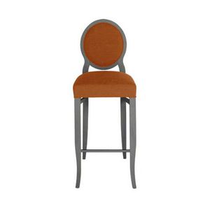 silla de bar moderna / tapizada / con reposapiés / de tejido