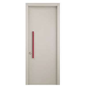 puerta de entrada / abatible / de acero galvanizado / de seguridad