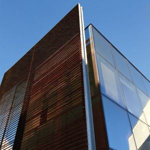revestimiento de fachada de acero COR-TEN® / liso / en láminas