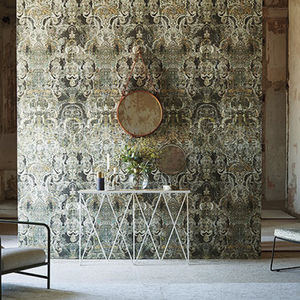 revestimiento de pared de vinilo / para uso residencial / impreso / con relieve